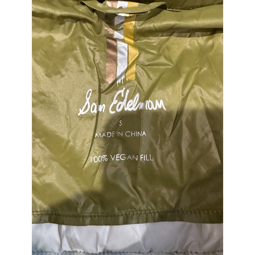 Sam Edelman Olive Green Puffer Jacket Coat Size Small - Picture 5 of 5